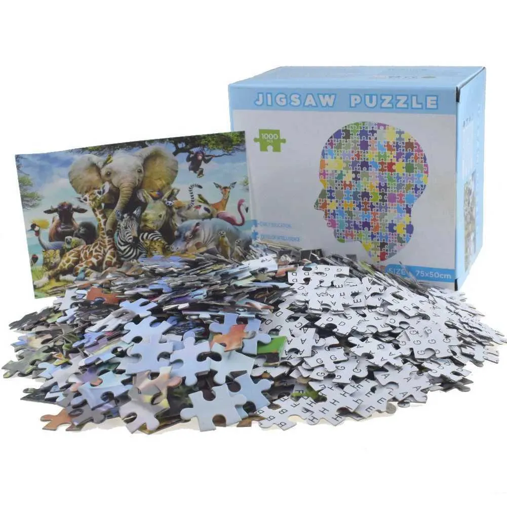 1000pcs Decompressione Jigsaw Puzzle educativi Giocattoli, gatto