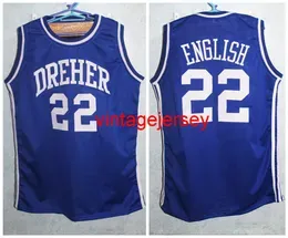 Dreher High School Basketball Jersey #22 Alex English Jersey Mens Throwback Stitched Custom Szie S-5xl