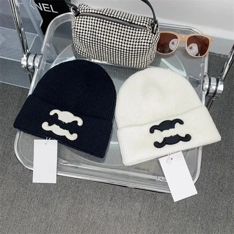 Muts designer muts motorkap bucket hat pet wintermuts gebreide muts Lente Skull caps Winter Unisex Kasjmier Letters Casual Outdoor ingerichte hoeden