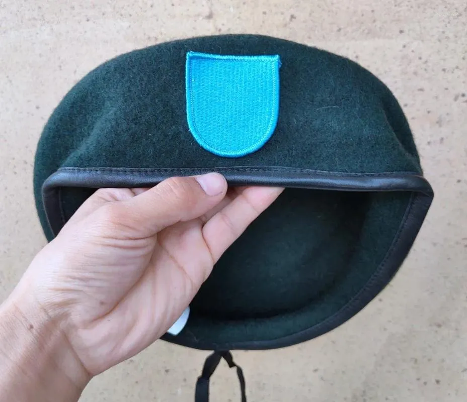 Berretti Stati Uniti Esercito americano 19° gruppo delle forze speciali Lana Berretto verde nerastro INSIGNIA Cappello militare Rievocazione storica