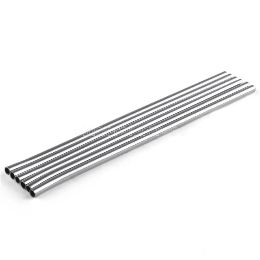 20 oz Stainless Steel Straw Durable Bent Drinking Straw Curve Metal Straws Bar Family kitchen For Beer Fruit Juice Drink Party Accessory FY4703 B1025