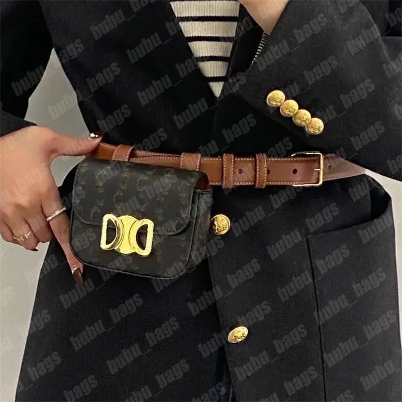 여성용 남성용 디자이너 가죽 패시 패션 벨트 허리 가방 Bumbag Gold Buckle Mini Bum Bag Luxury Lady Belts 지갑 크로스 바디 백