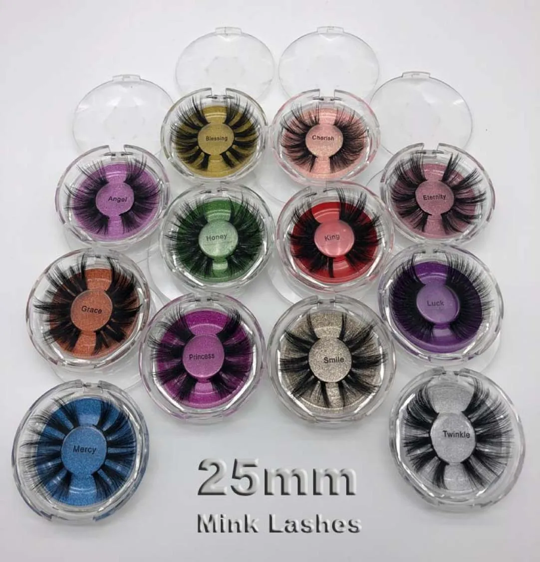 Whole long dramatic mink lashes 25mm real mink eyelashes 25MM 3D mink big eyelashes costom box3824928