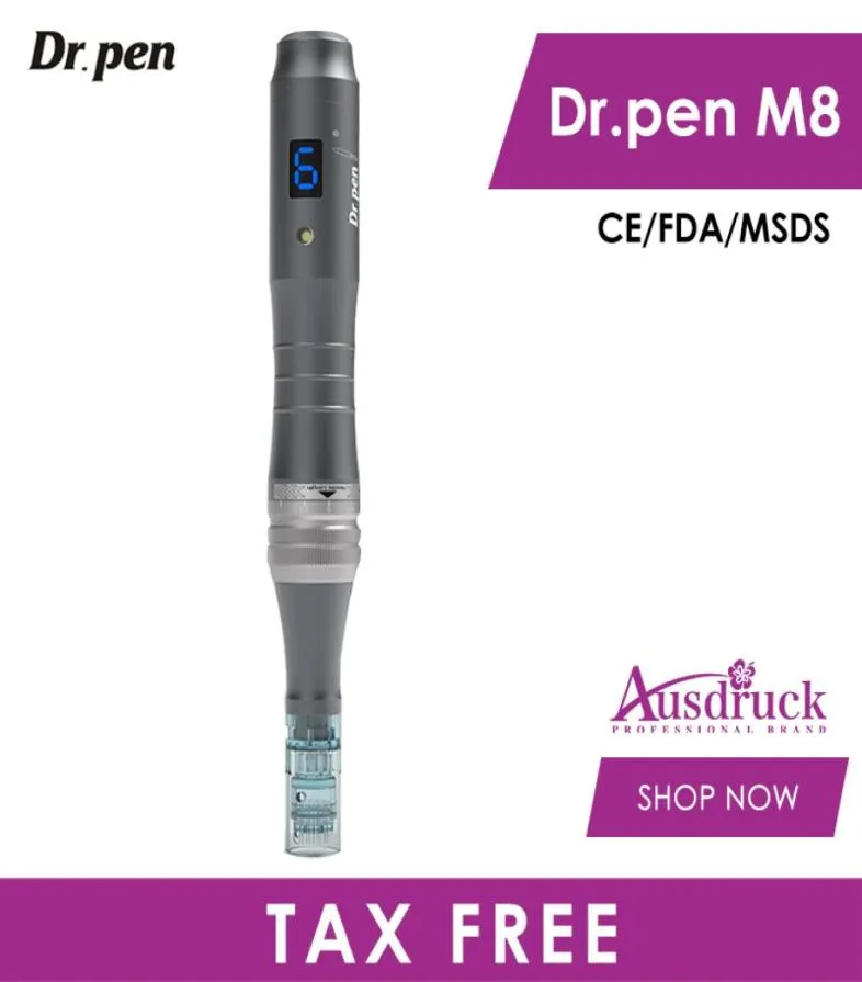 전문 제조업체 Dermapen DR Pen M8 자동 뷰티 MTS 마이크로 16 바늘 요법 시스템 Cartucho Derma Pen 세금 7757299