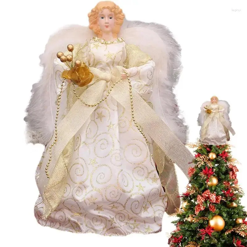 木のトップゴールドトッパー装飾の木のためのクリスマスの装飾天使の装飾