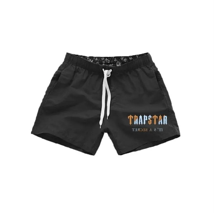 Summer TRAPSTAR Men's Swimwear Shorts Man Swimsuit Beachwear Sexy Swim Trunks Low Waist Breathable Beach Wear Surf S-3XL 2206294B