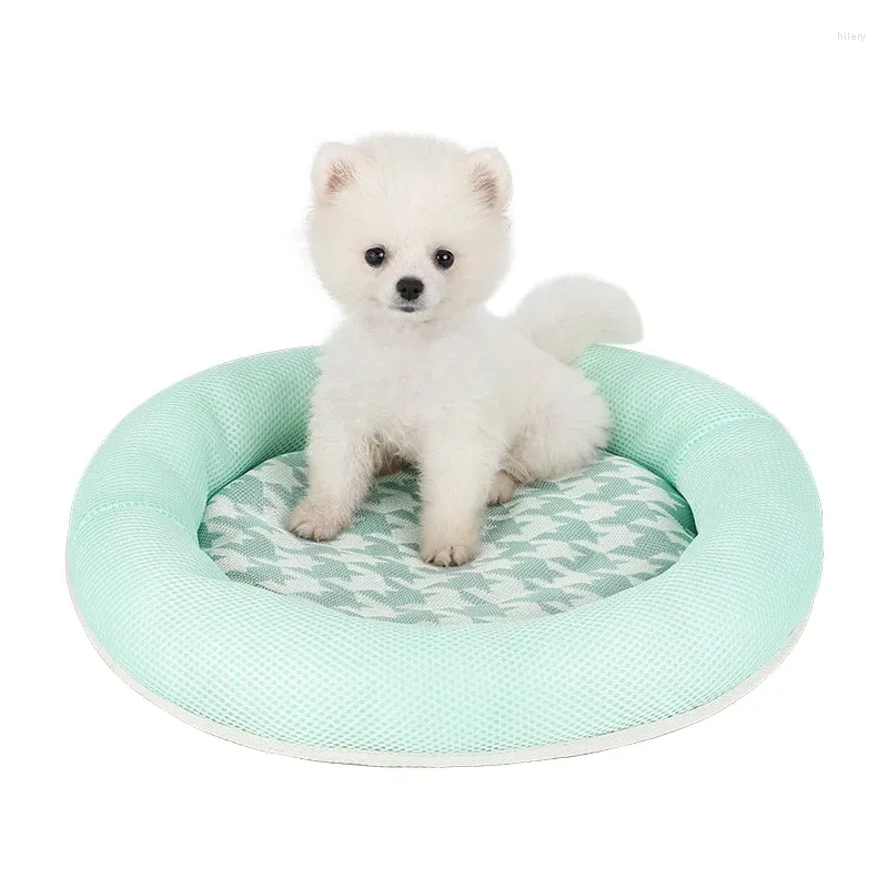 Kennels bei yu pet soffa andningsbar hund säng sommar tvättbar för små medelstora hundar bil husdjur tillbehör