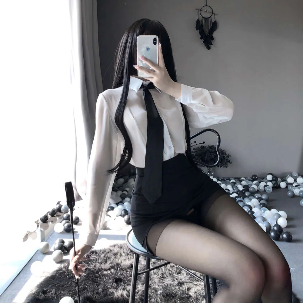 Cosplay Sexy Gesäß Sekretär Ol Uniform Versuchung Lehrer Anzug Kurze Röcke Cosplay Erwachsene Dessous Thongs Kostüme Dropshipping 2023