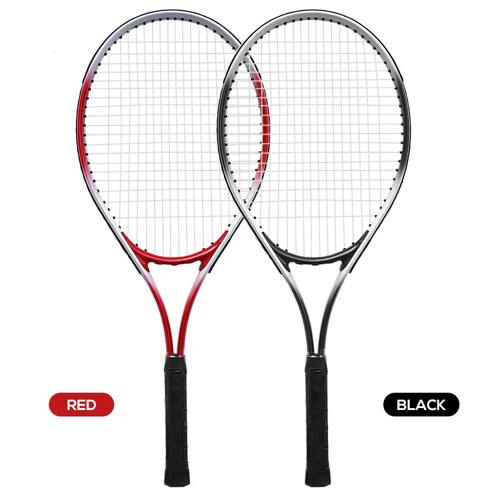 Tennisracket Professional Tennis Racket Lightweight stötsäker tennisracket med bärväska för vuxna Wen Woman Training 231025