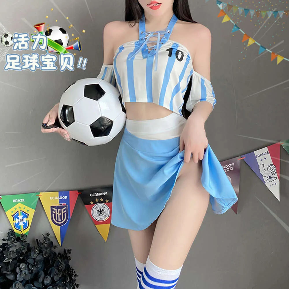 Cosplay mini etek futbol bebek amigo kıyafet cosplay seksi kadın kostüm rol yapma iç çamaşırı erotik şeyler takım elbise dropshipping