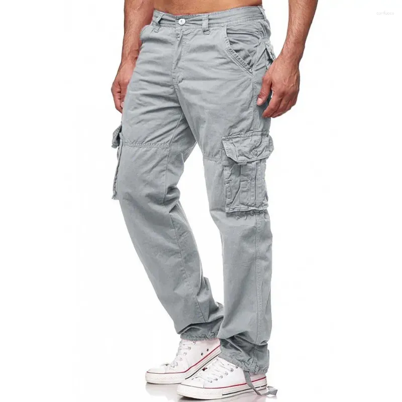 Pantalones al aire libre 2023, moda masculina, pantalones de chándal a la cadera para hombres, pantalones casuales elásticos para correr, pantalones deportivos sólidos con bolsillos holgados