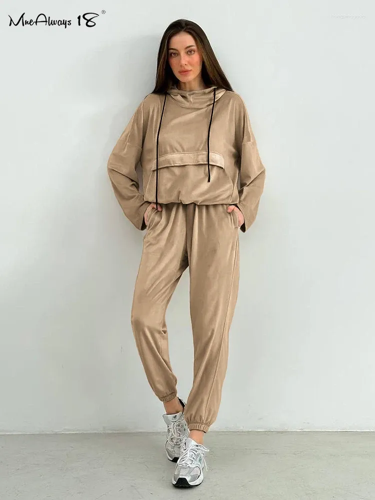 Velvet hoodie best sale and sweatpants