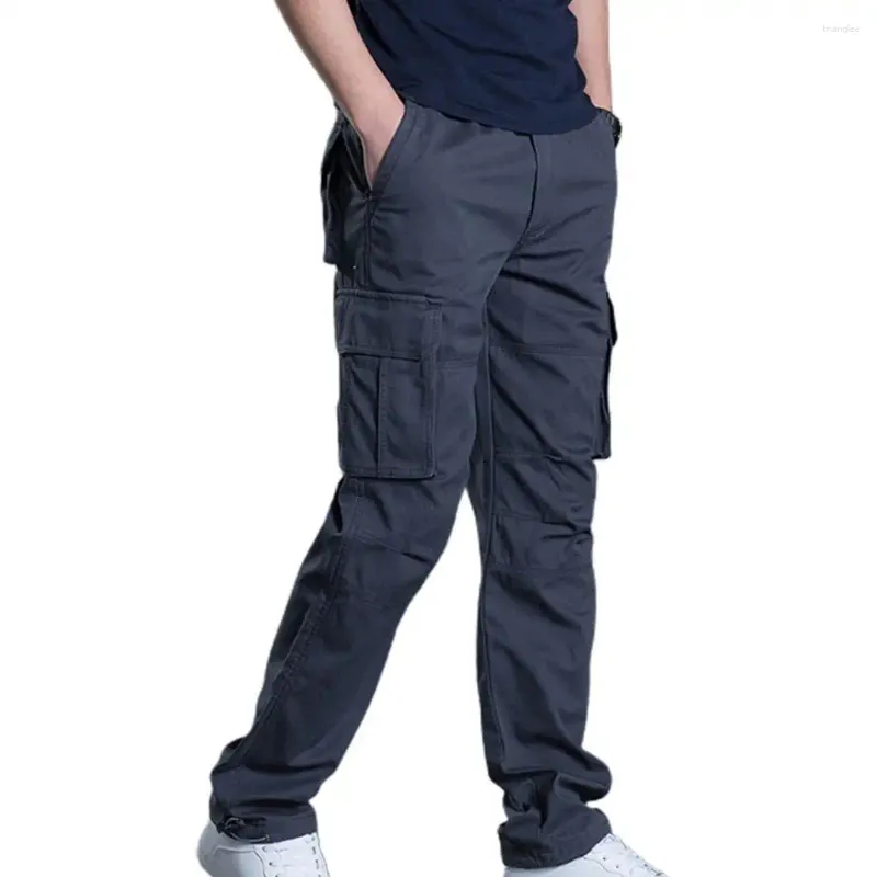 メンズパンツブランド服2023カーゴコットンソリッドカラーワークウェアカジュアルパンツワイドジョガーズボン男性