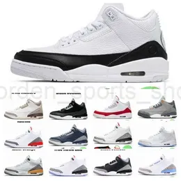 Basketball Shoes 3s Trainers Sneakers Fire Red A Ma Maniere Atmosphere black white cement racer blue Mens Women Outdoor Sports shoes