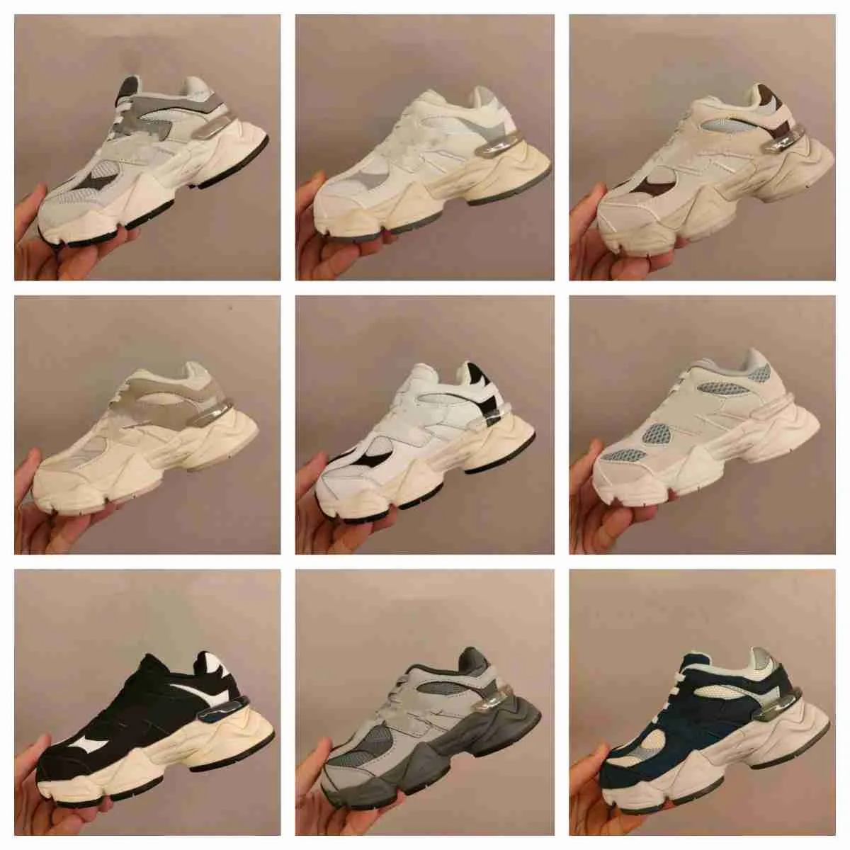 2023 Дизайнерская спортивная обувь 9060 Детская обувь для мальчиков Спортивные кроссовки для девочек Детские кроссовки для малышей Теннис Баскетбол Кремовый молодежный новый Черный Серый белый Розовый для школы Детский размер 26-35