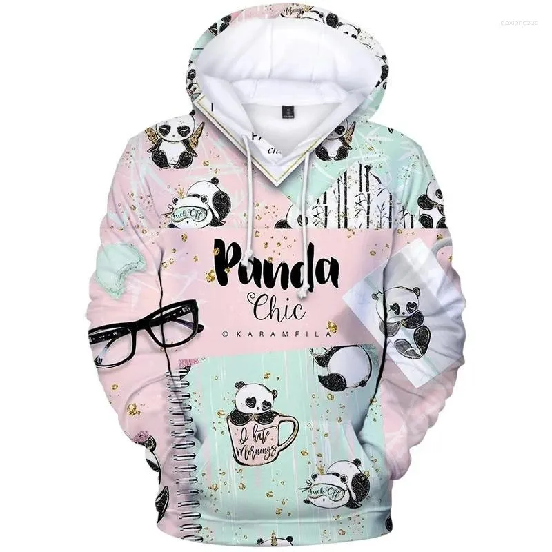 Męskie bluzy mężczyźni kobiety zwierzę zwierzęta panda wzór 3D drukowane koszulka dziecięca chłopcy i dziewczęta plus rozmiar topy moda unisex hoat