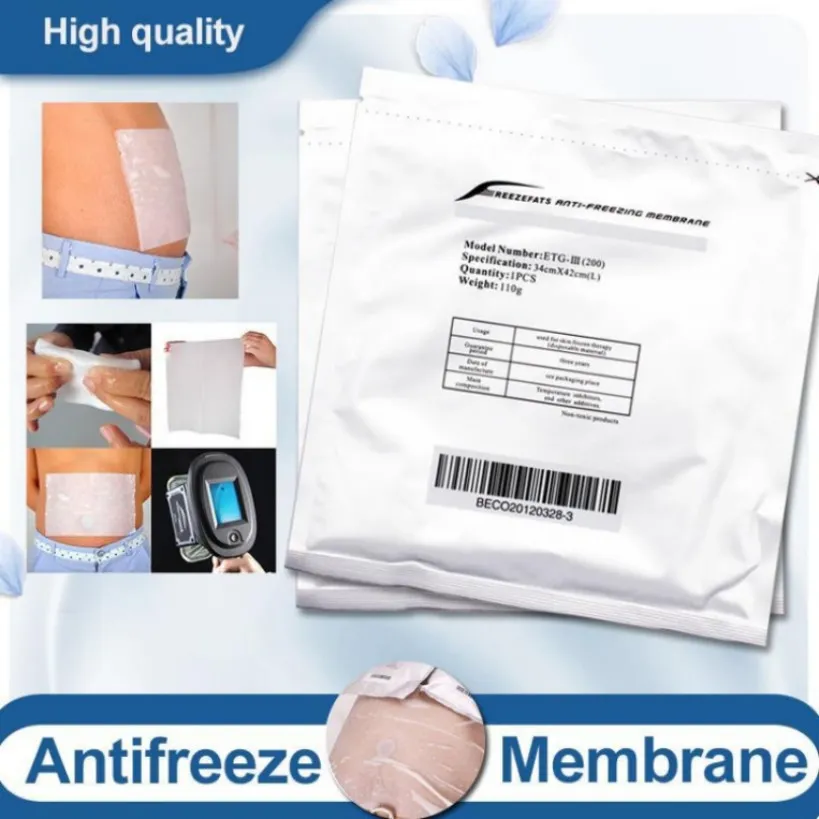 Outros equipamentos de beleza Membrana Criolipolise Cryolipolyse Membranas Cryolipolisis Anti-Freeze Gel Pad Cryo Pads 110G Atacado