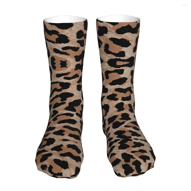 Men's Socks Fashion Women's Hip Hop Cheetah Leopard Print Sport Sock Spring Summer Autumn Winter