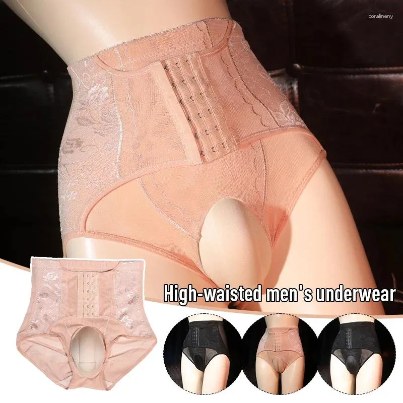 Underpants Men Hiding Gaff Panties Body Shaper Briefs High Waist Sexy Mesh  For Crossdressing Male Underwear Transgender From Coralineny, $11.54