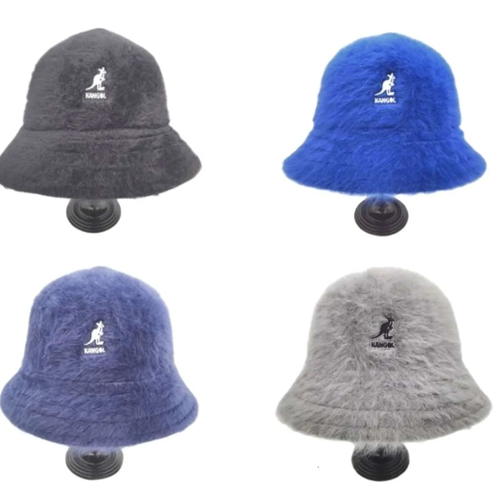 Quality Korean Men Women Bucket Hats Angola Pure Rabbit Fur Fisherman Hat Dome Cap Streetn