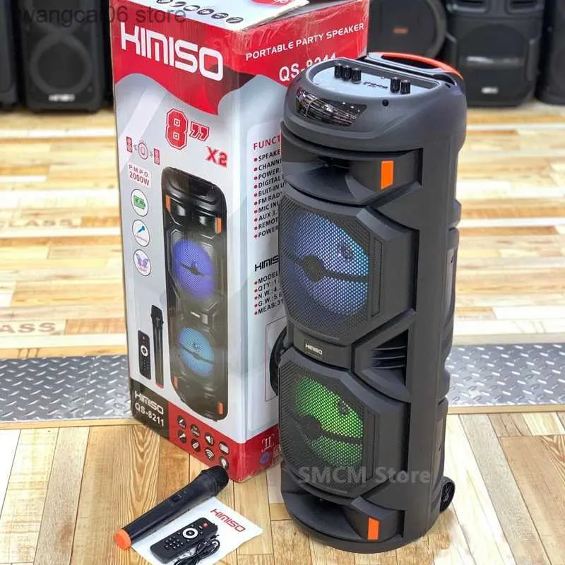 2000W Peak Power Bluetooth Speaker: Dual 8 Super Large