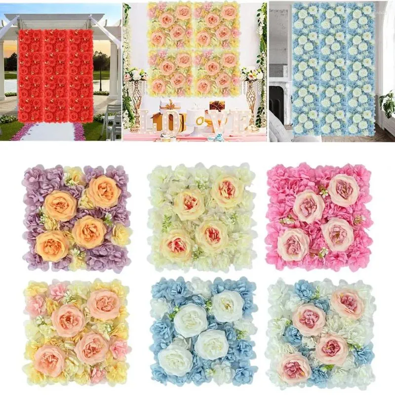 Fleurs décoratives fleur de rose artificielle réaliste à la recherche de couleur vibrante douche nuptiale simulation de fête de mariage art mural décor à la maison