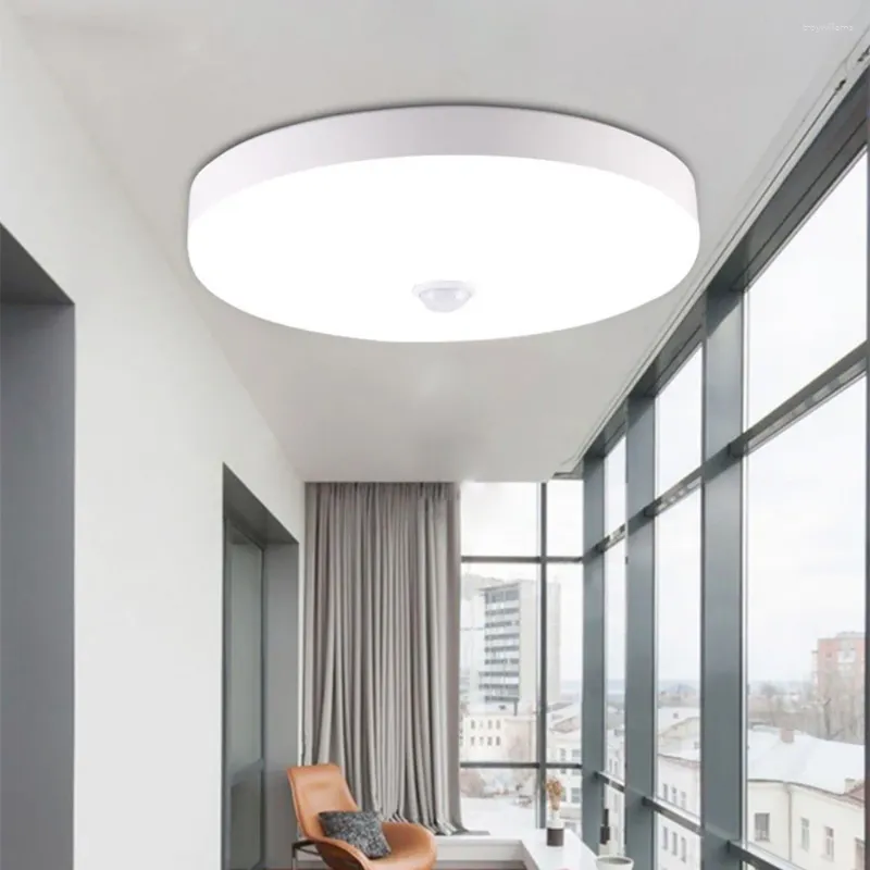 Tavan Işıkları Hareket Sensörü LED Işık Yüzey Monte Lambalar 18W 12W Koridor Giriş Balkon Gece Aydınlatma