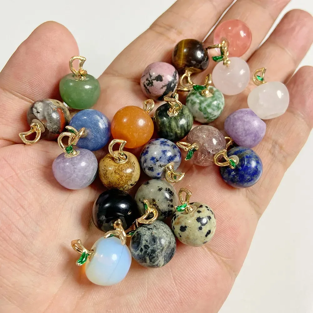 Wholesale  Shape Natural Stone Pendants Crystal Opal Amethyst Charm Pendant for DIY Necklace Earrings Craft