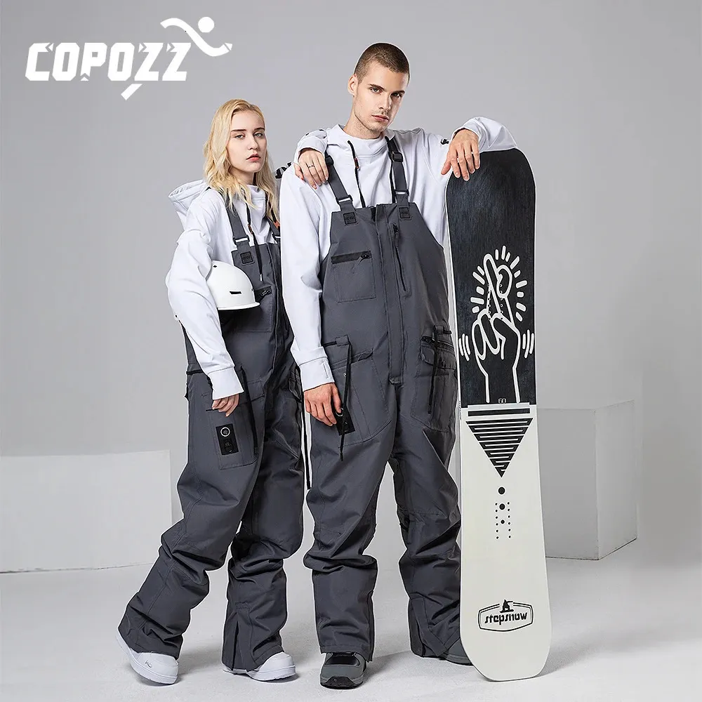 Skiing Pants COPOZZ hommes femmes veste de Ski pantalon de Ski hiver chaud coupe-vent imperméable manteau de Ski salopette Sport de plein air Ski vêtements Snowboard 231025