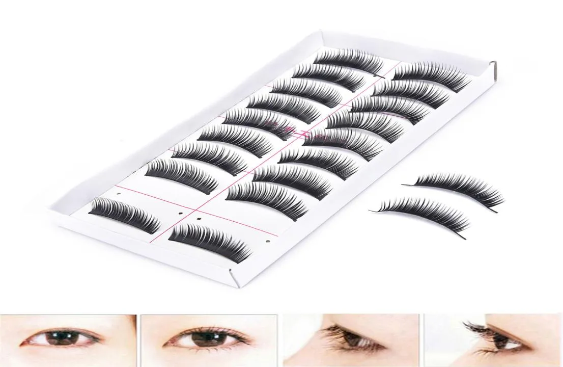 20 stili Ciglia finte 10 paia Trucco Ciglia naturali finte spesse Ciglia nere naturali fatte a mano 3D Ciglia lunghe Beauty Eye Makup 2703727