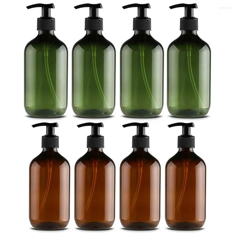 Distributeur de savon liquide, bouteilles de pulvérisation, bouteilles de distribution de liquides réutilisables, matériau PP de haute qualité, Gel douche pour salle de bain