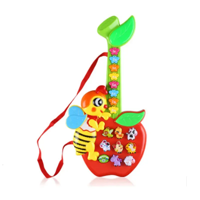 Uczenie się zabaw dla dzieci elektroniczny instrument muzyczny dla dzieci gitarę wielofunkcyjną Karton Park Zwierzęta Edukacyjne dziecko zabawne zabawki F 231026
