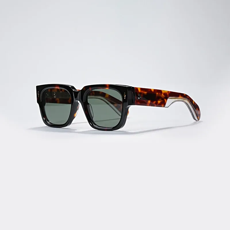 Высококачественное JMM Enzo 6 мм ацетатные солнцезащитные очки мужчины модельер -дизайнерские очки UV400 Открытые женщины