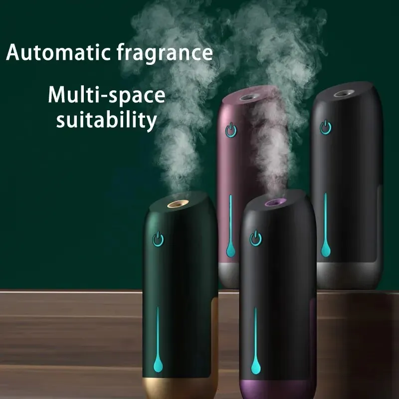 Diffusori di oli essenziali Purificatori d'aria portatili per olio profumato per la casa Diffusore di aromi intelligente Deodorante per auto 3 modalità Creatore di nebbia di profumo a parete 231026