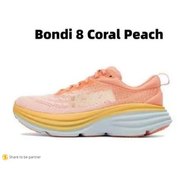 Hoka One Bondi 8 Carbono X2 Homens Correndo Tênis Mulheres Treinadores Ibis Rose Rosa Verde Porto Névoa Lunar Rock Walking Designer Trainers Absorção 36-45 Com Sockstcd