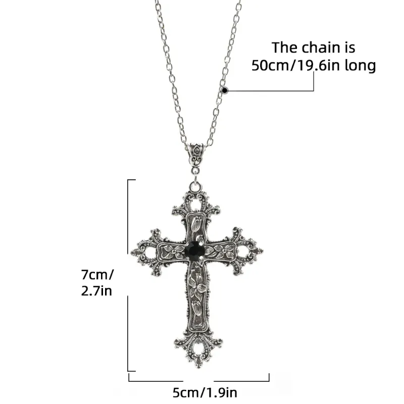 Ciondolo Teschio Acciaio Inox 22 Pollici Collana Gotica Con Ciondolo Teschio Grande - Catenina Acciaio Inox 22 Pollici Unisex Collana Goth