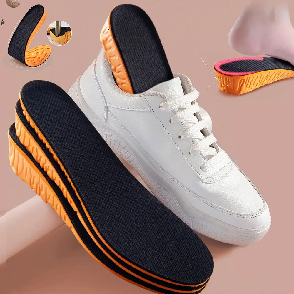 Schuhteile-Zubehör, 1,53,5 cm, unsichtbare Höhenerhöhung, Sport-Einlegesohlen, Orange, EVA-Memory-Schaum, Schuhe, Sohlenpolster, atmungsaktiv, bequem, für Männer, Fußpflege, 231026