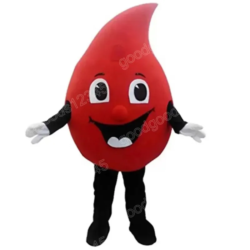 2024 Erwachsene Größe Blut Tropfen Maskottchen Kostüme Halloween Fancy