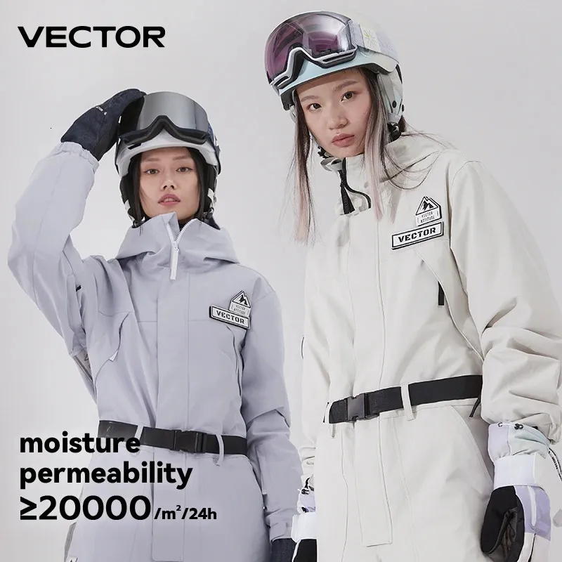 Combinaisons de ski VECTOR épais femmes pantalons de Ski droite salopette complète hiver chaud coupe-vent imperméable Sports de plein air Snowboard motoneige 231025