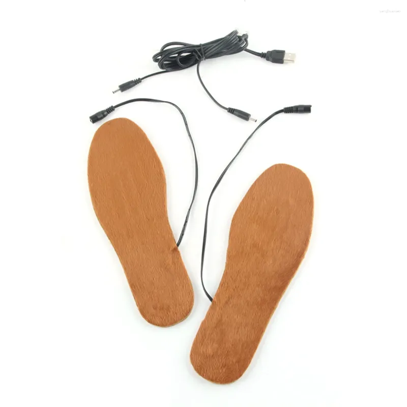 Tappeti Soletta riscaldata elettrica USB Tappetino riscaldante invernale ricaricabile Piede riscaldante con inserto da donna