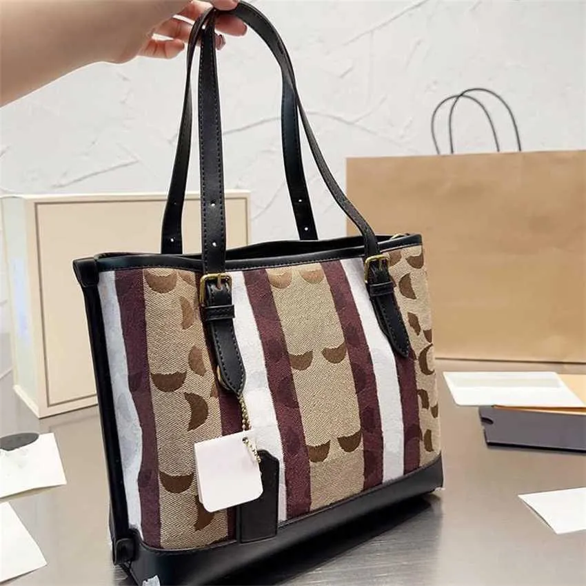 Chic c-bag luxo sacola lona grande designer totes mulheres sacos de compras clássico em relevo senhora c-letra bolsa de ombro mensageiro bolsa bolsa 230819