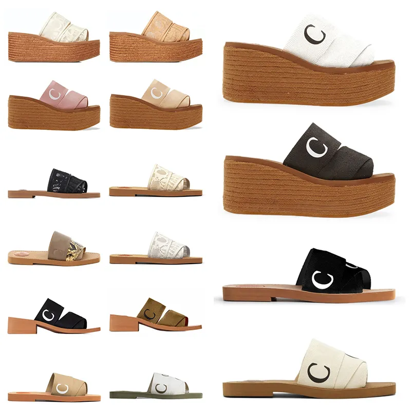 Chloe Sandali Designer famosi Sandali da donna Pantofole da donna Osso ricamato Resina bianca Sabbia del deserto Puro onice 【code ：L】Pantofole Fuliggine Zolfo occidentale