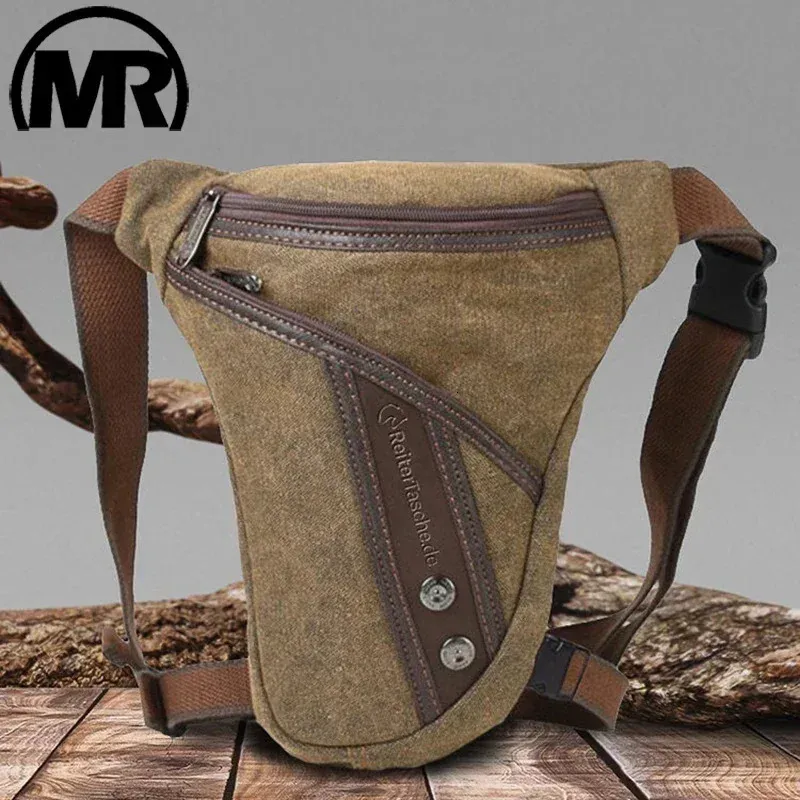 Waist Bags MARKROYAL Men Thigh Fanny Pack Drop Bag Motorcycle Riding Shoulder Pouch Crossbody Nylon Male Hip Bum Belt Leg Waist Bags 231026