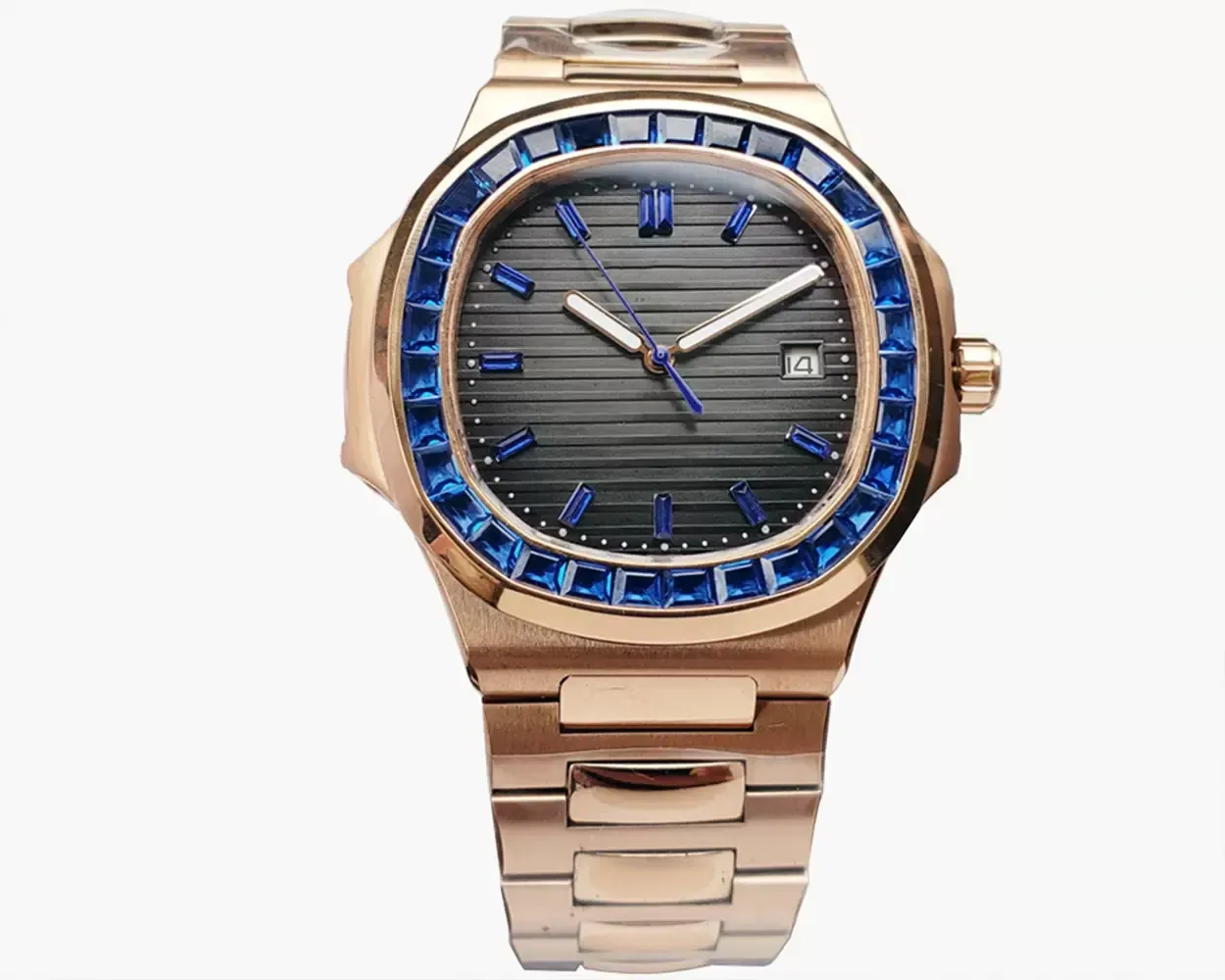 1 Stück Einzelhandel Top-Qualität AAA+ Designer-Diamant-Luxusuhren 316L-Stahlband Automatikaufzug mechanische Uhrwerk wasserdichte Armbanduhr Großhandel T463