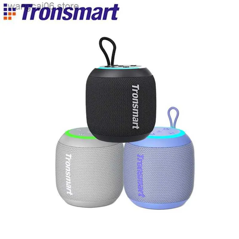 Altoparlanti per telefoni cellulari Tronsmart T7 Mini altoparlante altoparlante portatile con Bluetooth 5.3 Bassi bilanciati IPX7 Modalità LED impermeabili per esterni T231026