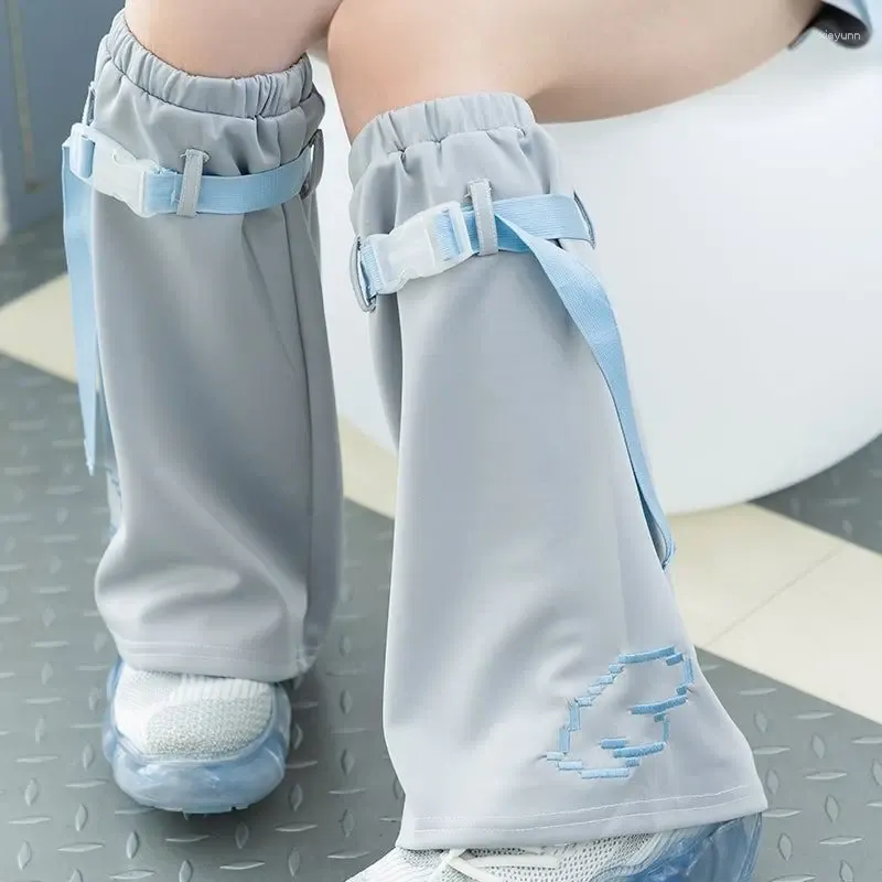 Chaussettes évasées japonaises Y2k pour femmes, longues, gothiques, mollet, Harajuku, Hip Hop, fines, Kawaii, au-dessus du genou