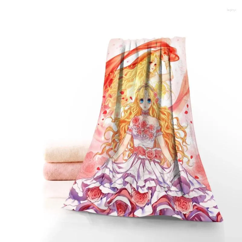 Serviette qui m'a fait une princesse Anime mode personnalisé imprimé coton visage/serviettes de bain tissu en microfibre pour enfants hommes femmes