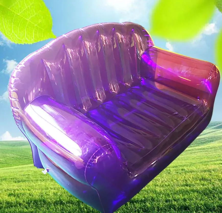 PVC قابلة للنفخ لعبة مزدوجة لعبة الأطفال في الهواء الطلق لكراسي الأريكة المنزلية السميكة ودائمة 120 × 78 × 70 سم