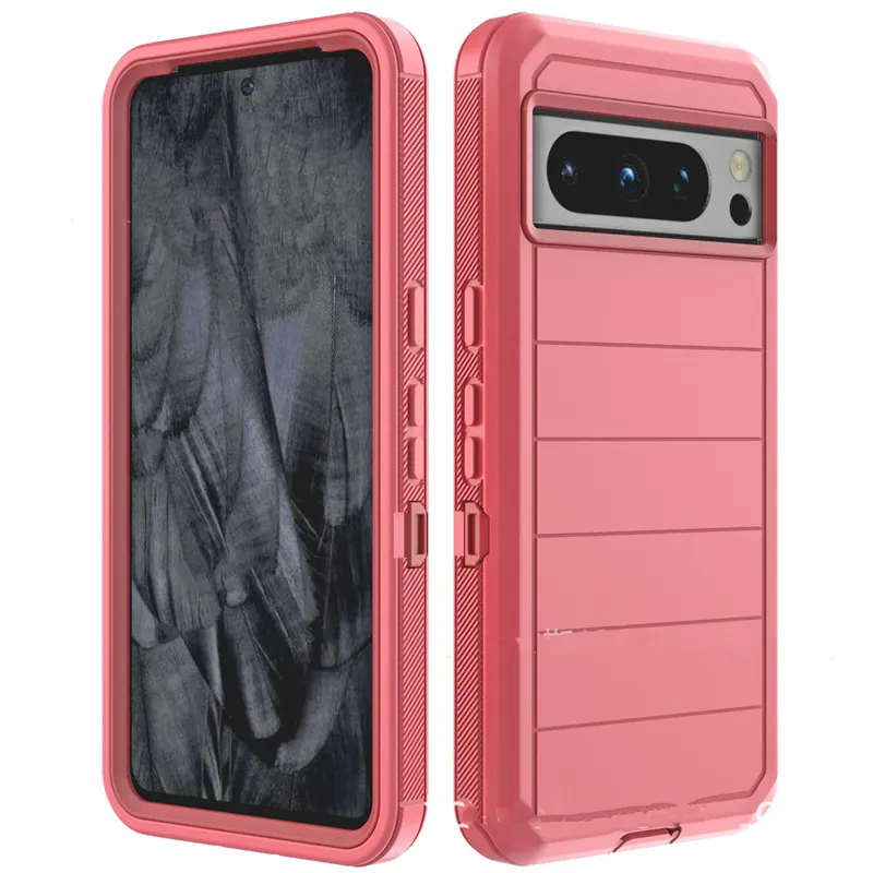 New Design Heavy Duty Shockproof Case For FGoogle Pixel 8 Pro 7A 6A 6 7 Pro Solid Rubber Drop Protection Tough Rugged Back Covver