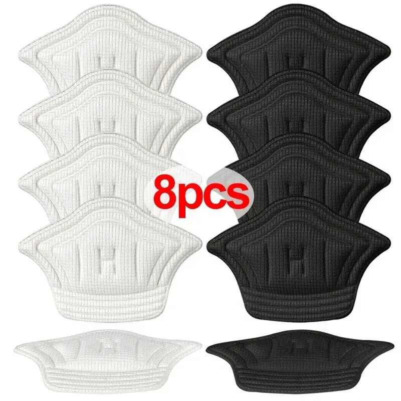 Skodelar Tillbehör 8st Intersoles Patch Heel Pads For Sport Shoes Justerbar storlek Pad Pain Relief Cushion Insert Insole Protector Stickers 231025